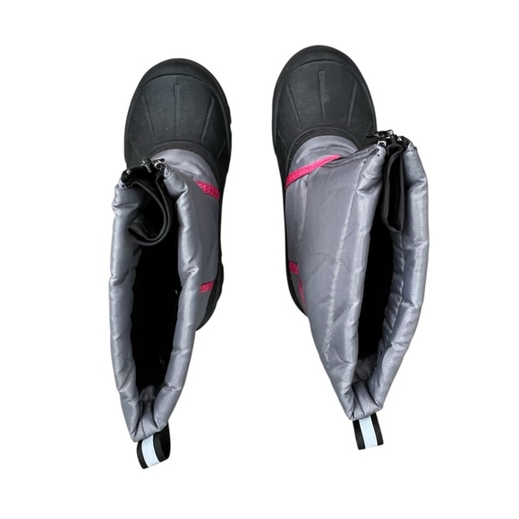 3M Thinsulate Northside Gray and Pink Kids Rain & Snow Boots - Picture 3 of 14